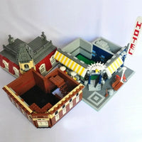 Thumbnail for Building Blocks MOC City Street Expert Corner Cafe Bricks Toys 15002 - 10