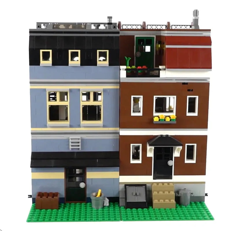 Building Blocks MOC City Street Expert Pet Shop Store Bricks Toy 15009 - 6