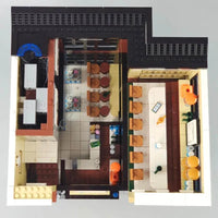 Thumbnail for Building Blocks City Street MOC Modern Coffee Shop Bricks Toys 5208 Construction Set Toys - 16