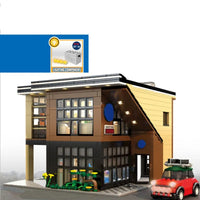 Thumbnail for Building Blocks City Street MOC Modern Coffee Shop Bricks Toys 5208 Construction Set Toys - 1