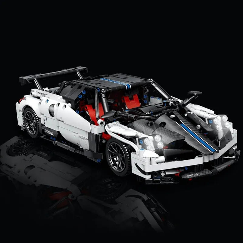 Building Blocks MOC Concept Pagani Roadster Sports Car Bricks Toys C017 - 8