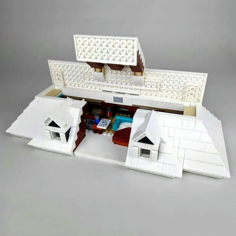 Building Blocks Creative Ideas MOC Home Alone House Bricks Toys - 10