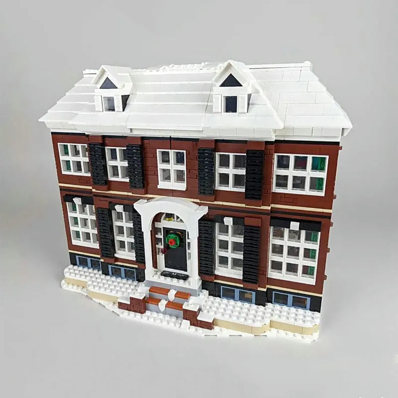 Building Blocks Creative Ideas MOC Home Alone House Bricks Toys - 9