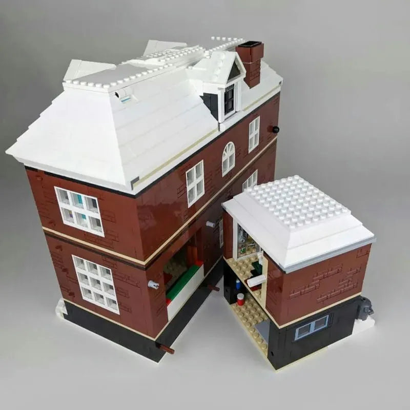 Building Blocks Creative Ideas MOC Home Alone House Bricks Toys - 8
