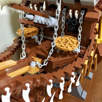 Thumbnail for Building Blocks Creative Movie MOC Flying Dutchman Pirate Ship Bricks Toys - 12