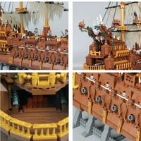 Thumbnail for Building Blocks Creative Movie MOC Flying Dutchman Pirate Ship Bricks Toys - 6