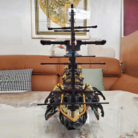 Thumbnail for Building Blocks Creative Movie MOC Silent Mary Pirate Ship Bricks Toys 16042 Construction Set Toys - 10