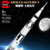 Thumbnail for Building Blocks Creator MOC Apollo Saturn V Space Rocket Toys PG13002 - 1