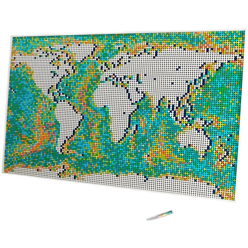 Building Blocks MOC Creator Art The Large Globe World Map Bricks Toy 61203 Construction Set Toys - 6