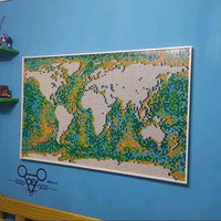 Thumbnail for Building Blocks MOC Creator Art The Large Globe World Map Bricks Toy 61203 - 4