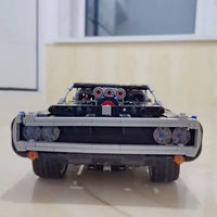 Thumbnail for Building Blocks MOC Creator Dom’s Chargers Super Racing Car Bricks Toy - 8