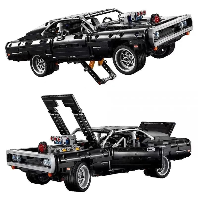 Building Blocks MOC Creator Dom’s Chargers Super Racing Car Bricks Toy - 3