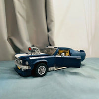 Thumbnail for Building Blocks Creator MOC Expert 21047 Mustang Car Bricks Toy - 7