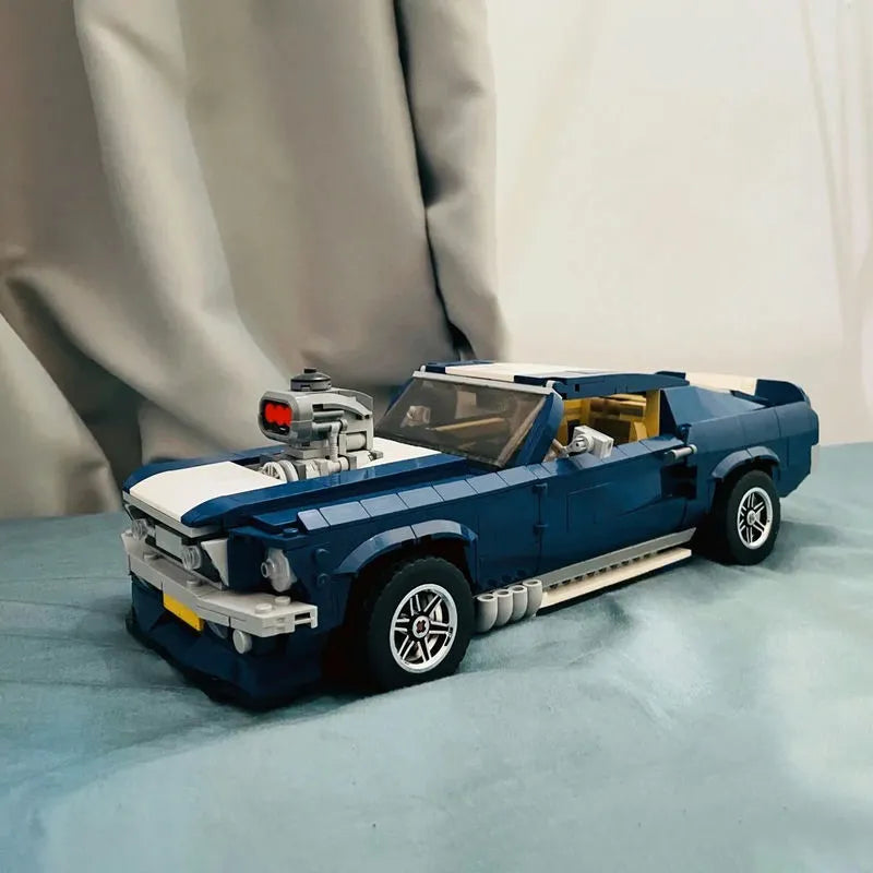 Building Blocks Creator MOC Expert 21047 Mustang Car Bricks Toy - 18