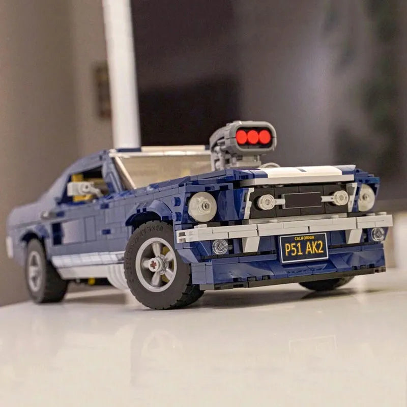 Building Blocks Creator MOC Expert 21047 Mustang Car Bricks Toy - 16