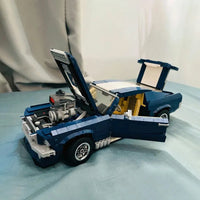 Thumbnail for Building Blocks Creator MOC Expert 21047 Mustang Car Bricks Toy - 10