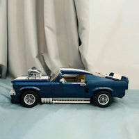 Thumbnail for Building Blocks Creator MOC Expert 21047 Mustang Car Bricks Toy - 6