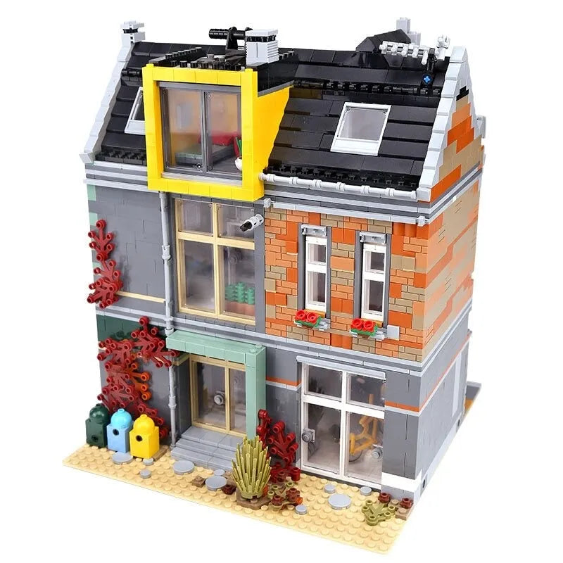 Building Blocks Creator Expert MOC Bikes Shop Street Bricks Toy - 4