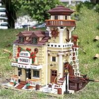 Thumbnail for Building Blocks Creator Expert MOC Boat House Diner Bricks Toy - 7
