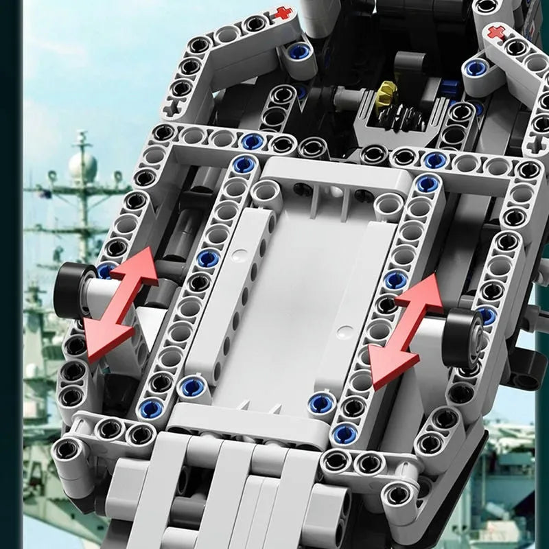 Building Blocks MOC Creator Expert Boeing Bell V22 Osprey Bricks Toys - 6