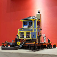 Thumbnail for Building Blocks Creator Expert MOC City Dive Shop Bricks Toy - 5
