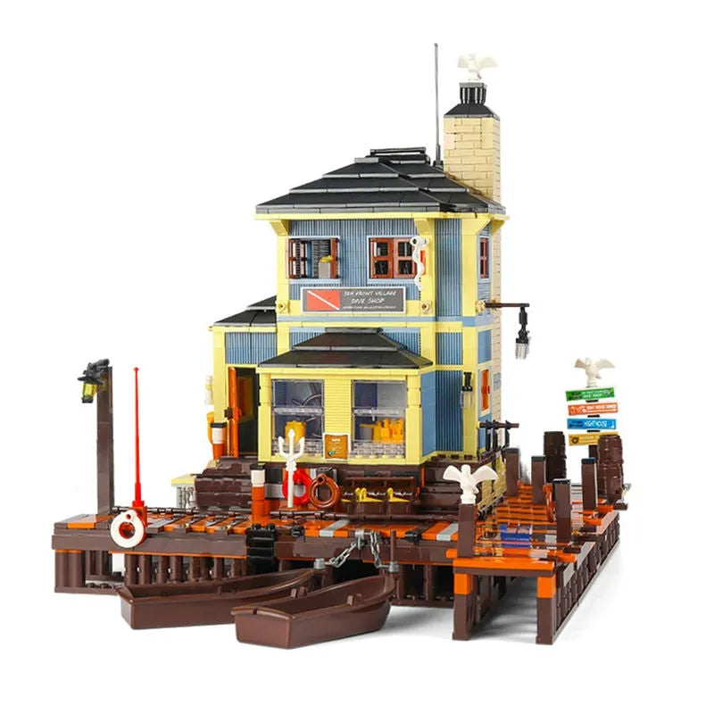 Building Blocks Creator Expert MOC City Dive Shop Bricks Toy - 2