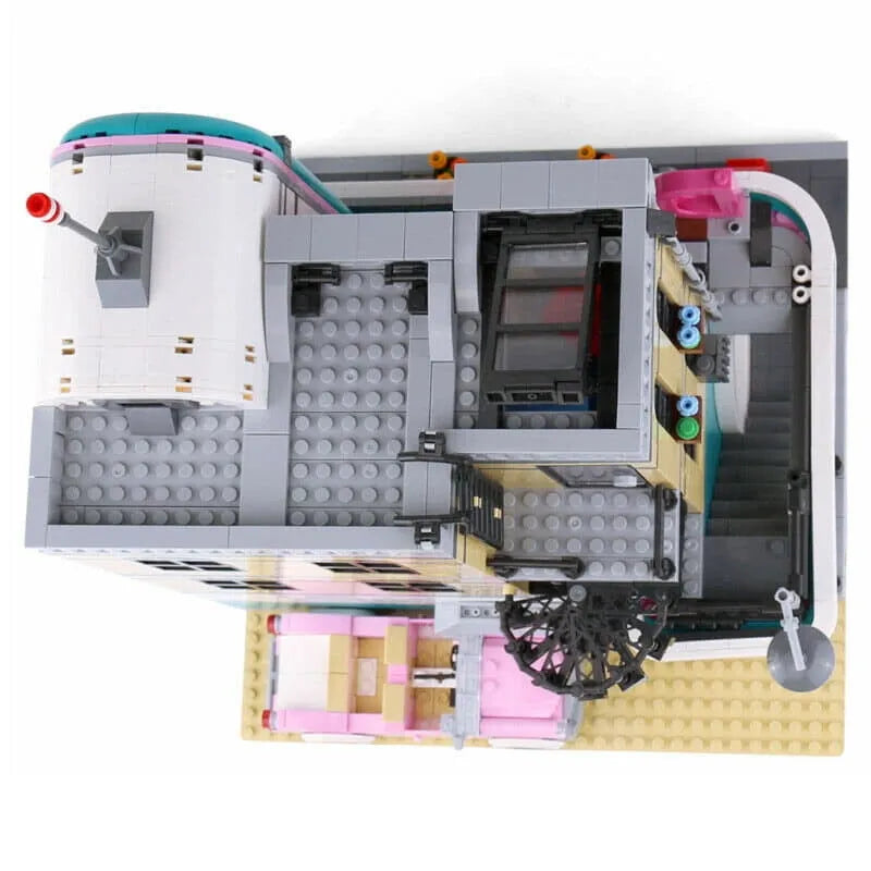 Building Blocks MOC Creator Expert City Downtown Diners Bricks Toys EU Construction Set Toys - 14