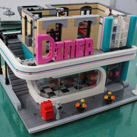 Thumbnail for Building Blocks MOC Creator Expert City Downtown Diners Bricks Toys EU Construction Set Toys - 3