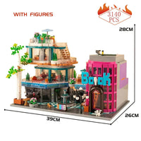Thumbnail for Building Blocks MOC Creator Expert City Fantasy Plaza Bricks Toys - 3