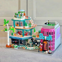Thumbnail for Building Blocks MOC Creator Expert City Fantasy Plaza Bricks Toys Construction Set Toys - 10