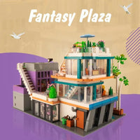 Thumbnail for Building Blocks MOC Creator Expert City Fantasy Plaza Bricks Toys Construction Set Toys - 4