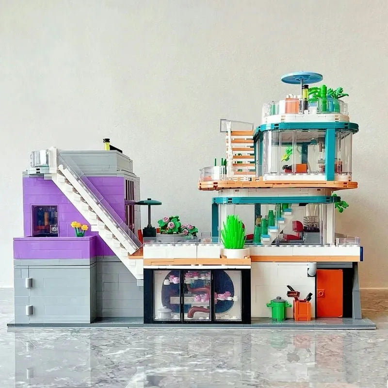 Building Blocks MOC Creator Expert City Fantasy Plaza Bricks Toys - 11
