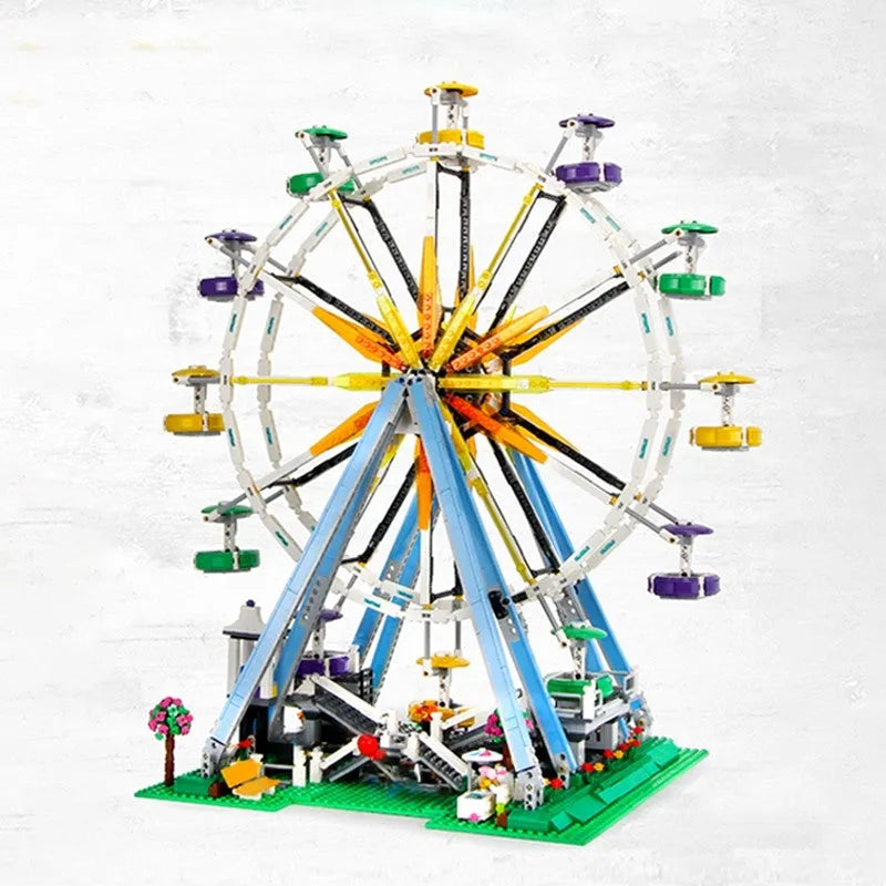Building Blocks MOC Creator Expert City Ferris Wheel Bricks Toys EU Construction Set Toys - 9
