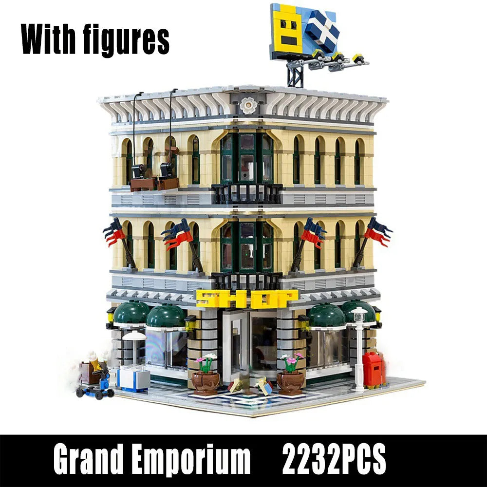 Building Blocks MOC Creator Expert City Grand Emporium Bricks Toys EU - 3