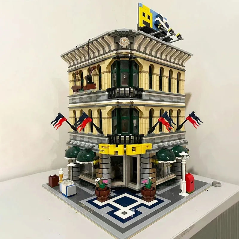 Building Blocks MOC Creator Expert City Grand Emporium Bricks Toys EU - 13