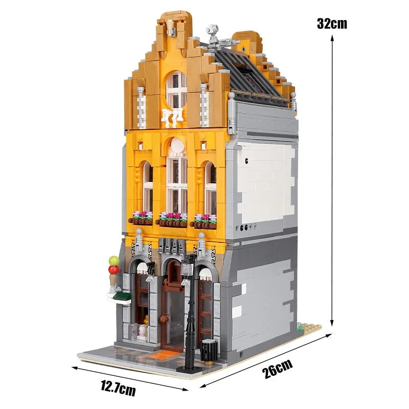 Building Blocks MOC Creator Expert City Ice Cream Shop Bricks Toy - 2