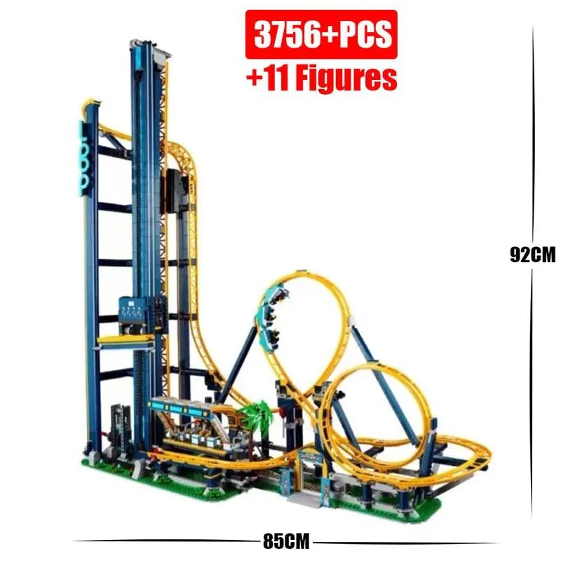 Building Blocks Creator Expert MOC City Loop Roller Coaster Bricks Toy 13003 - 2