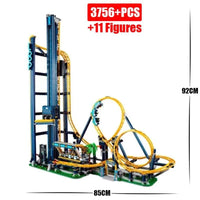 Thumbnail for Building Blocks Creator Expert MOC City Loop Roller Coaster Bricks Toy 13003 - 2