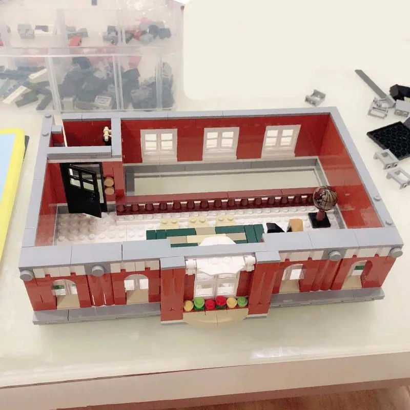 Building Blocks MOC Creator Expert City Town Hall Bricks Toys 15003 - 18