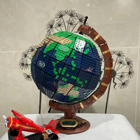 Thumbnail for Building Blocks MOC Creator Expert Earth Globe World Map Bricks Toys 95335 - 3