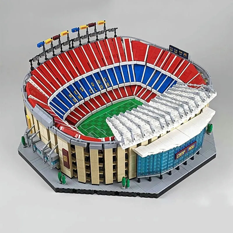 Building Blocks Creator Expert MOC FC Barcelona Football Stadium Bricks Toy - 1
