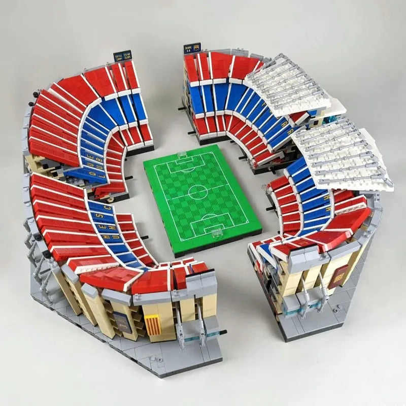Building Blocks Creator Expert MOC FC Barcelona Football Stadium Bricks Toy - 2