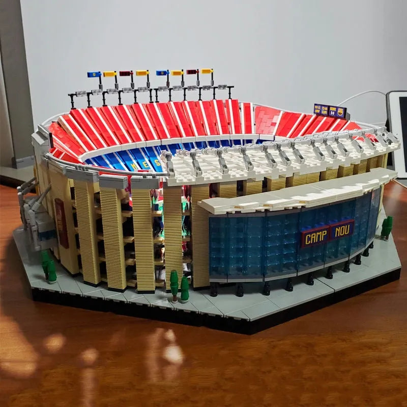 Building Blocks Creator Expert MOC FC Barcelona Football Stadium Bricks Toy - 7