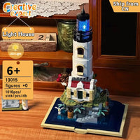 Thumbnail for Building Blocks MOC Creator Expert Medieval Lighthouse Tower Bricks Toy - 6