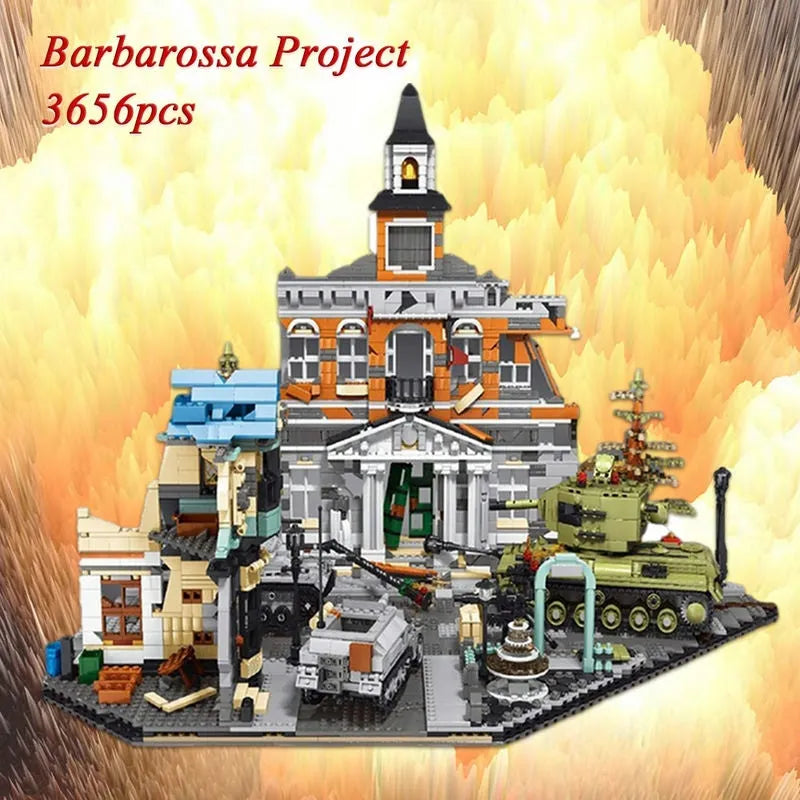 Building Blocks Creator Expert MOC Military Barbarossa Project Bricks Toy - 9