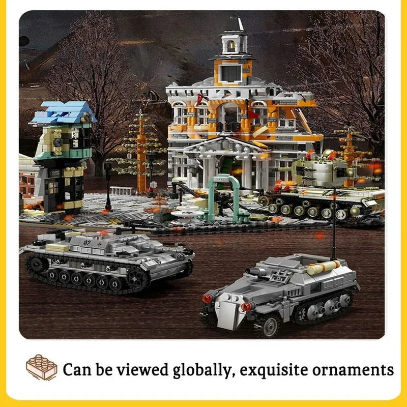 Building Blocks Creator Expert MOC Military Barbarossa Project Bricks Toy - 7
