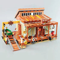 Thumbnail for Building Blocks Creator Expert MOC Old Fishing Shipyard Bricks Toy Construction Set Toys - 11