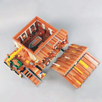 Thumbnail for Building Blocks Creator Expert MOC Old Fishing Shipyard Bricks Toy Construction Set Toys - 10
