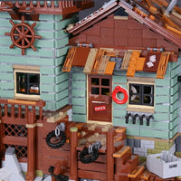 Thumbnail for Building Blocks MOC Creator Expert Old Fishing Store Bricks Toy 16050 - 11
