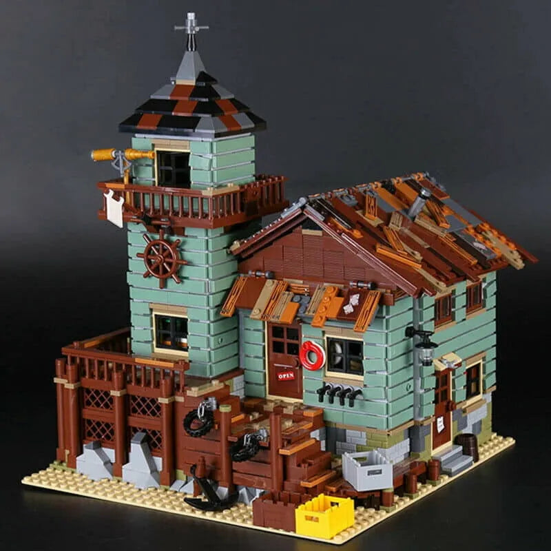 Building Blocks MOC Creator Expert Old Fishing Store Bricks Toy 16050 - 3